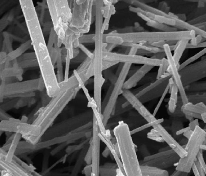 microscopic closeup of asbestos.
